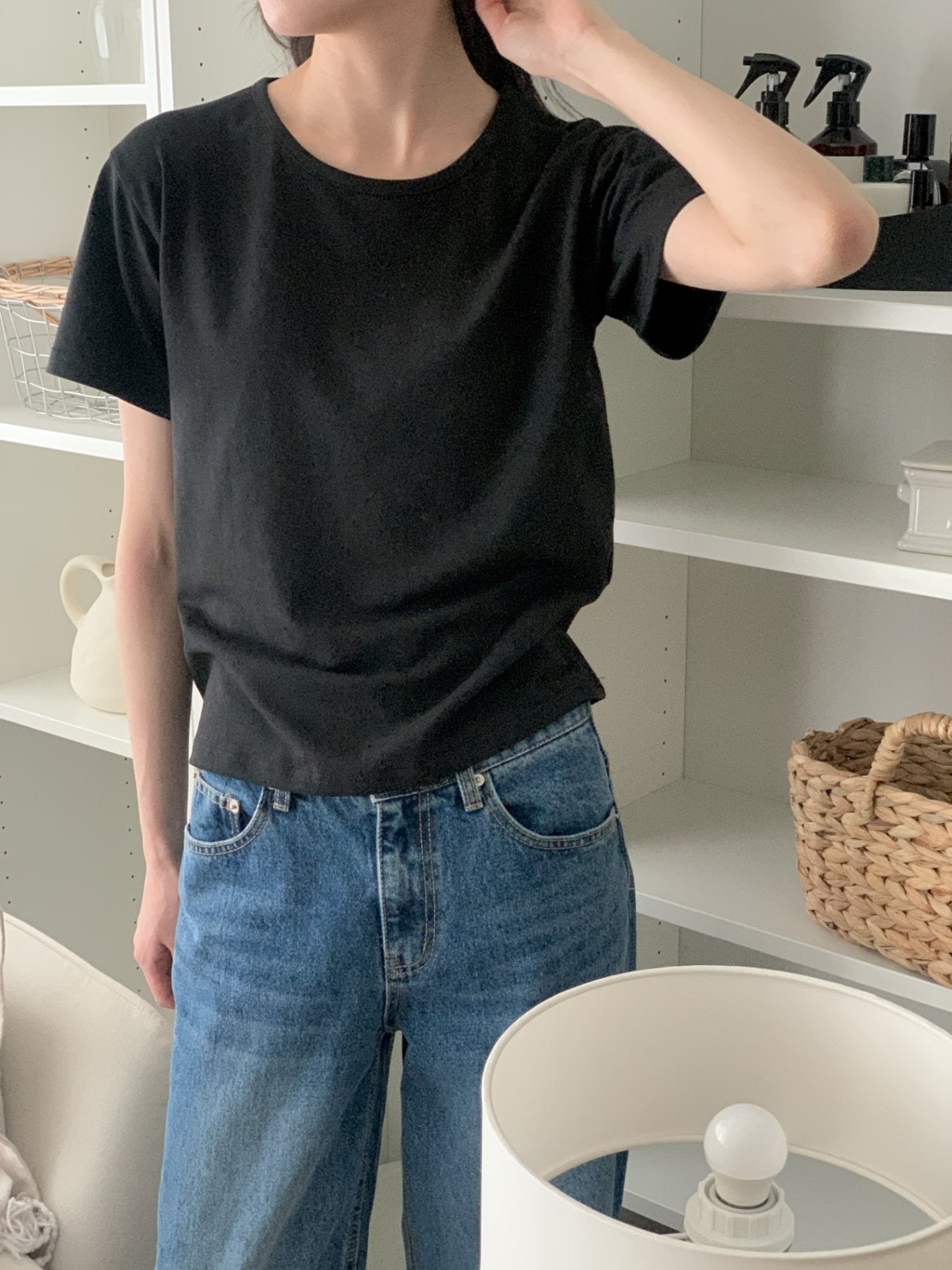 Soft Modal Basic Slim T-Shirt Made in Korea - Luckyplanetusa