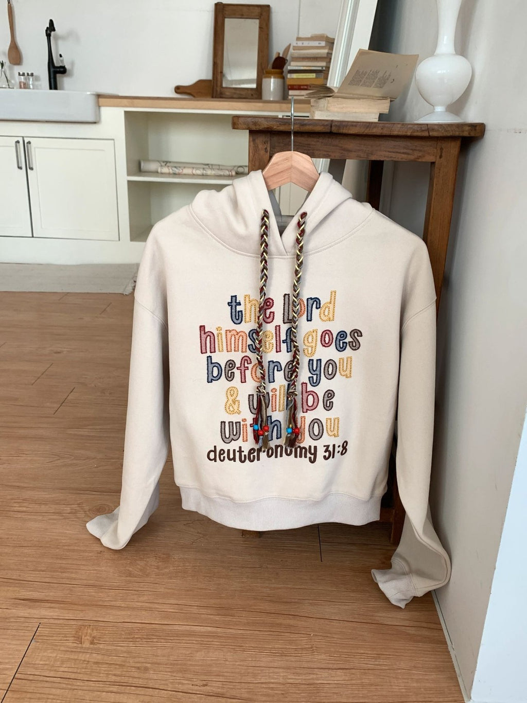 Comfort Blessing Embroidered Hoodie - Luckyplanetusa