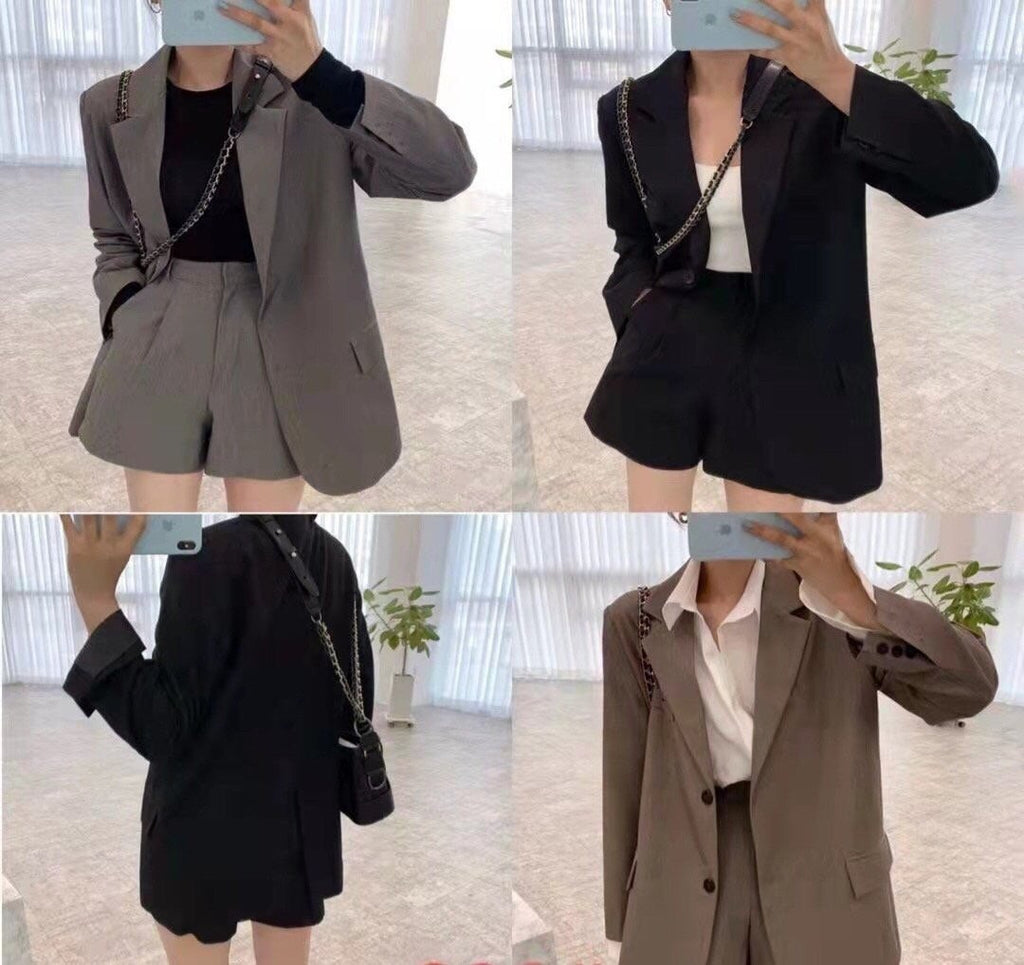 Urban Tailored Blazer & Shorts Set