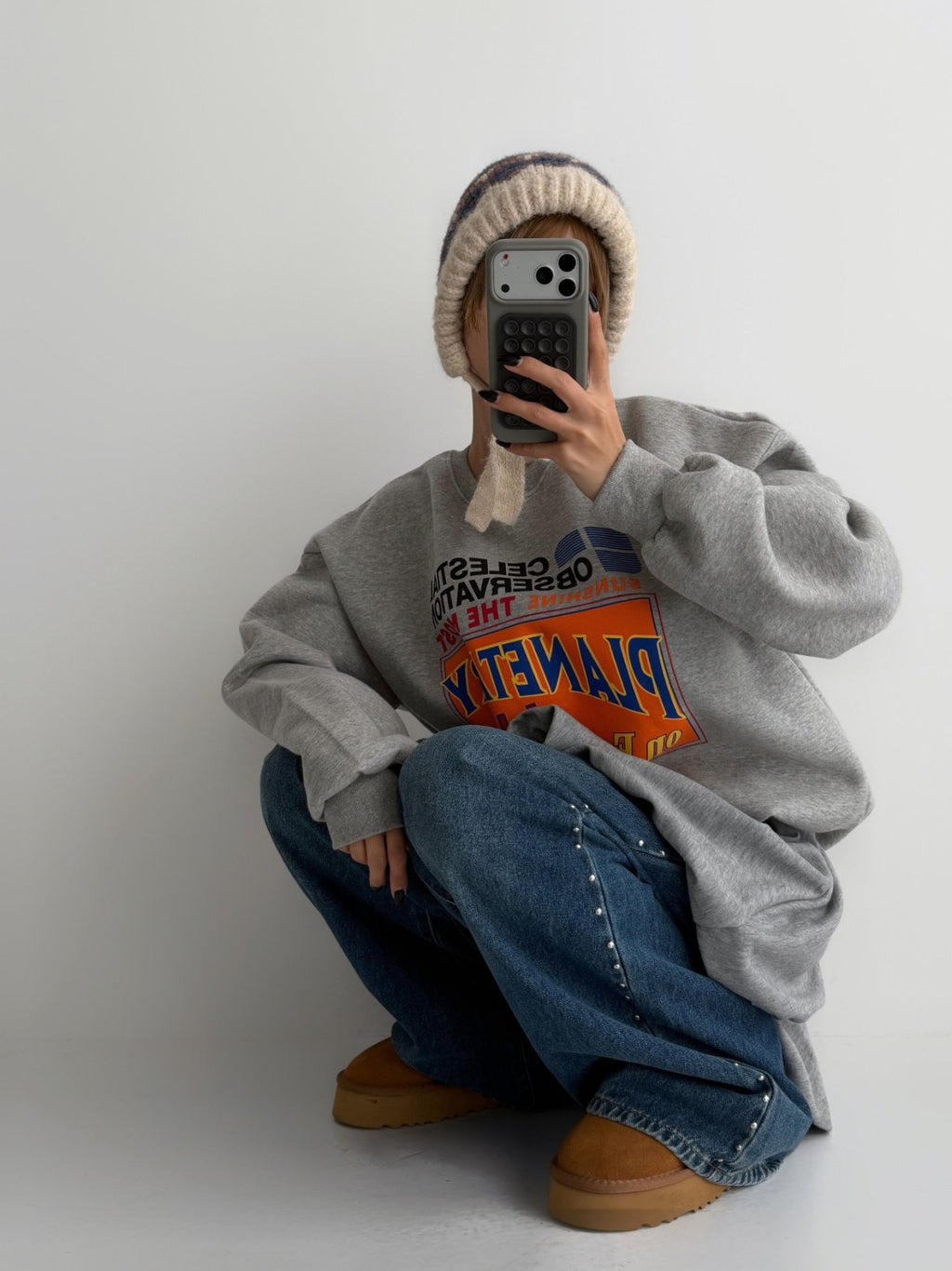 Planetary Life Graphic Sweatshirt Made in Korea