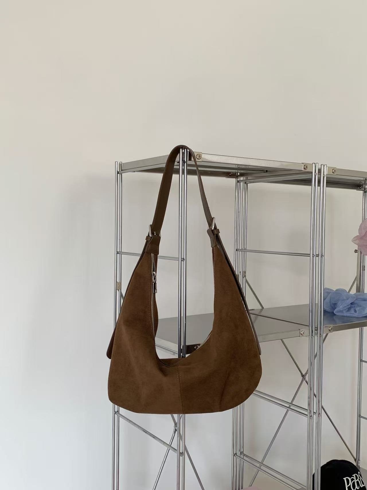 Rachel Soft Suede Daily Hobo Bag