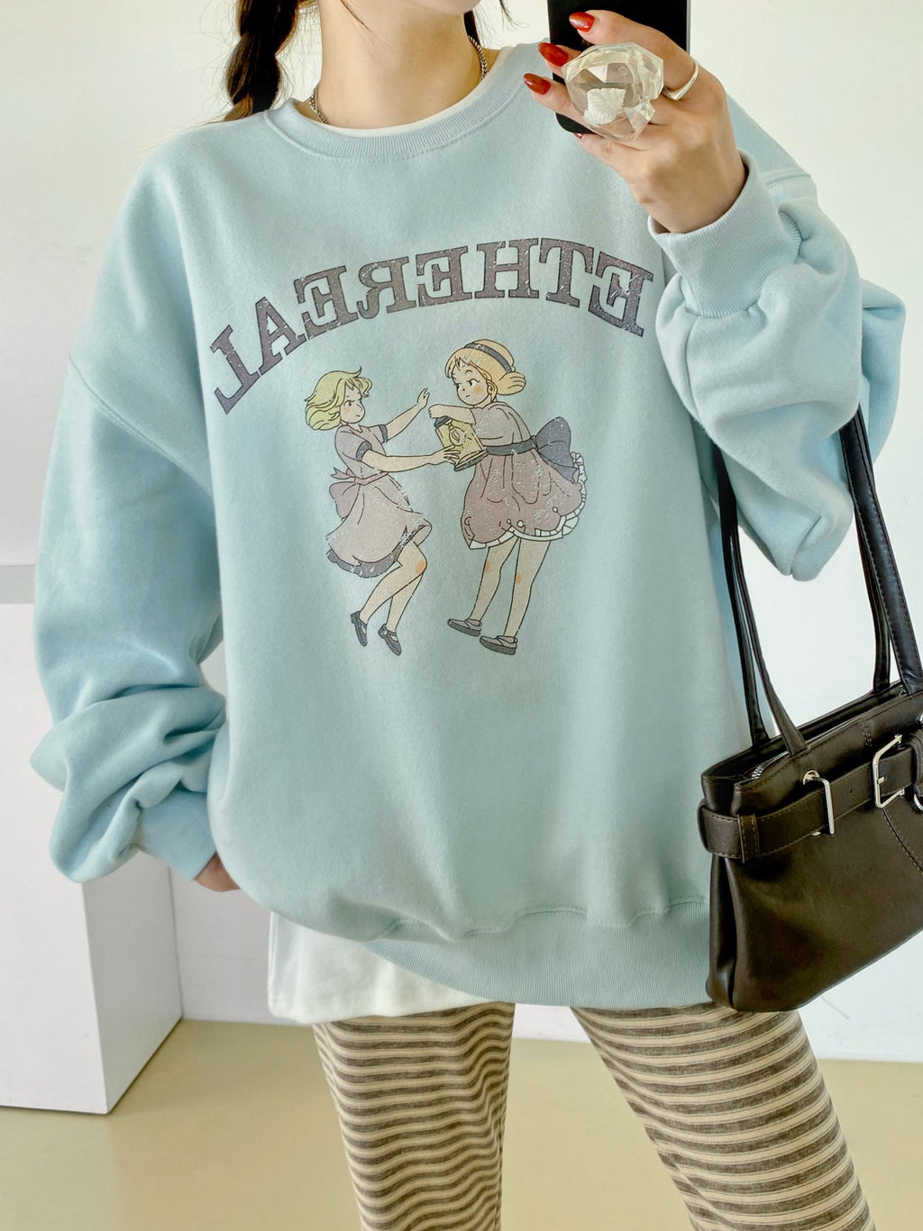 Ethereal Dancing Girls Vintage Sweatshirt