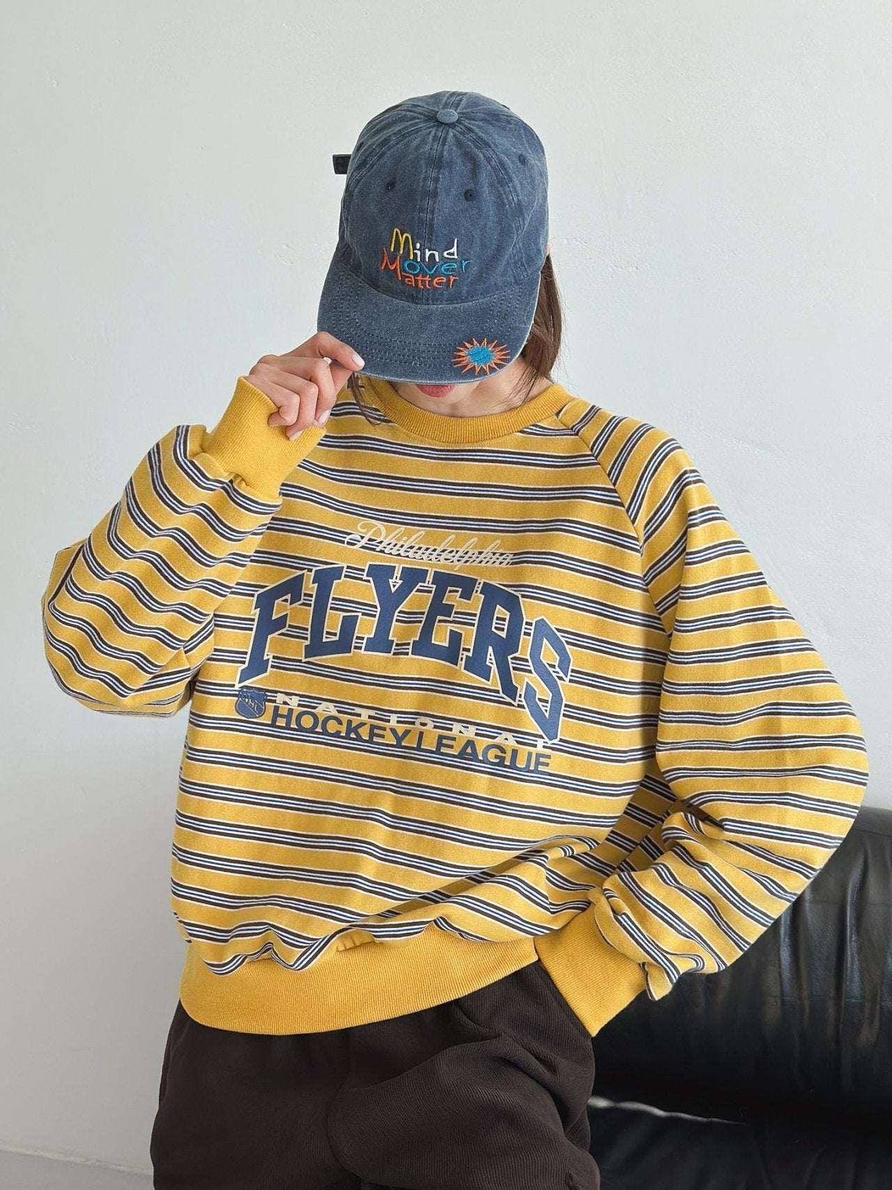 Philly Flyers Striped Cotton Sweatshirt
