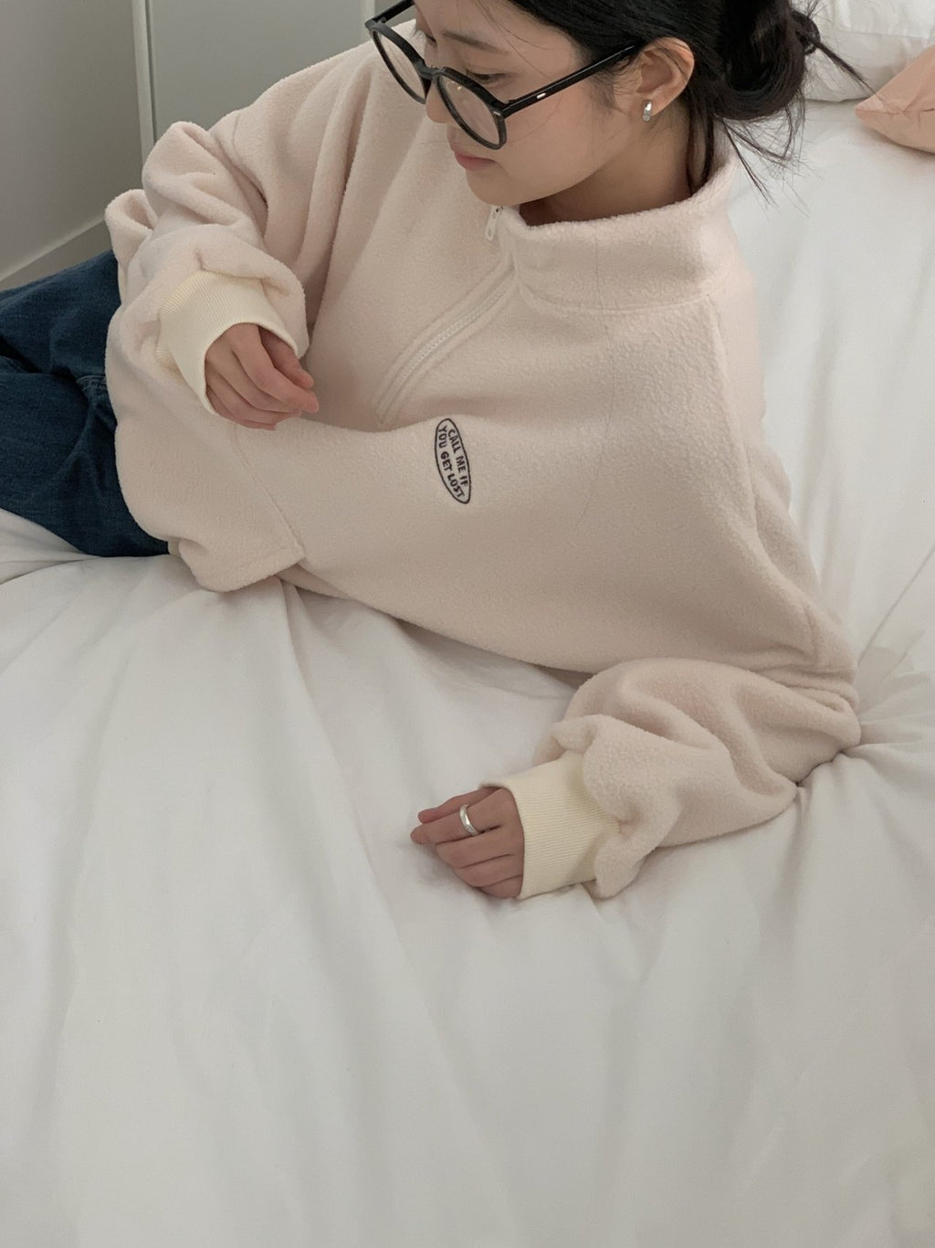 Call Me Half-Zip Fleece Pullover