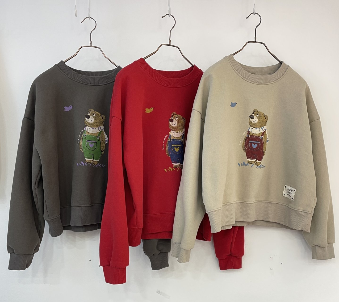 Vintage Bear Crewneck Sweatshirt – Made in Korea