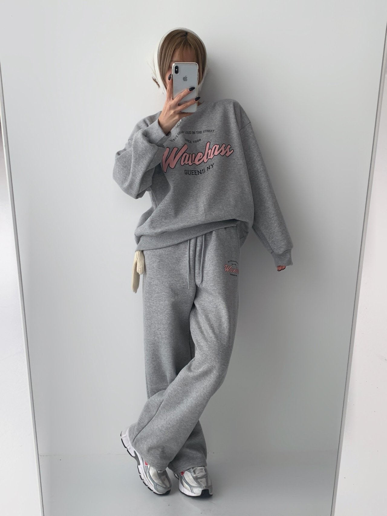 Wavebass Fleece-Lined Sweat Set – Top & Bottom (Unisex Fit) Cozy Daily Loungewear Set