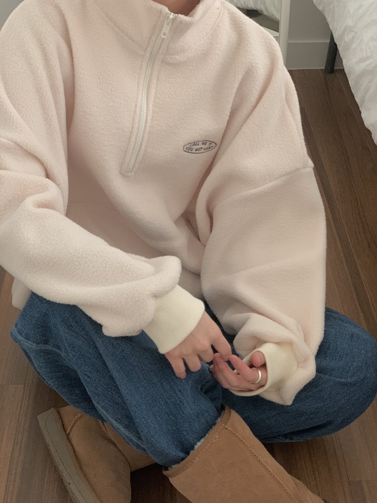 Call Me Half-Zip Fleece Pullover