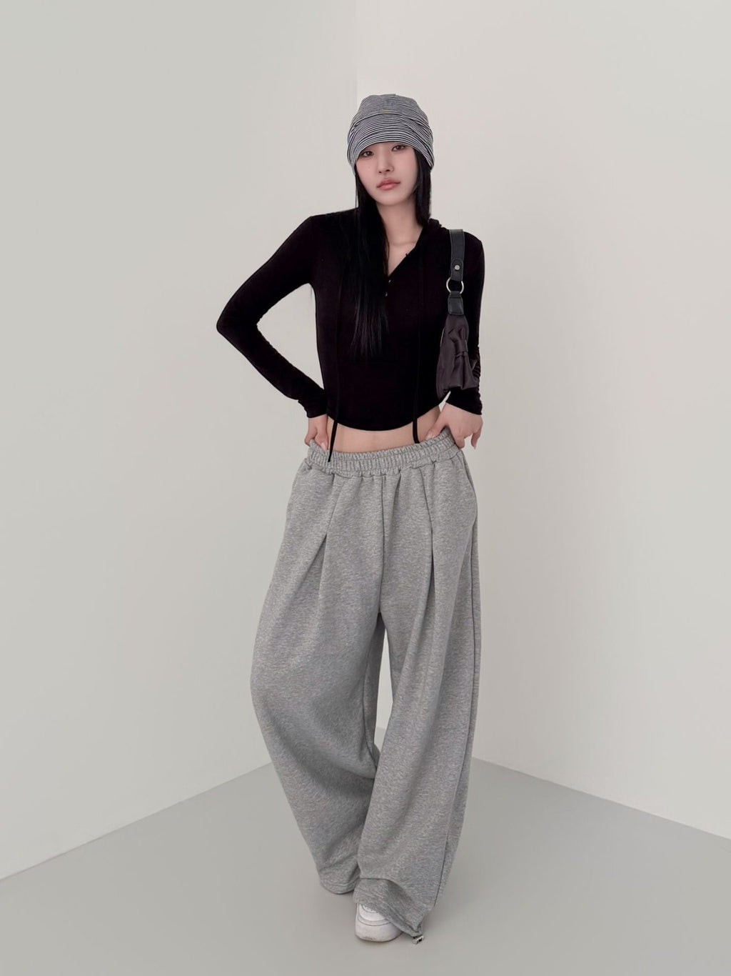 Soft Ease Wide Leg Cotton Pants Made in Korea