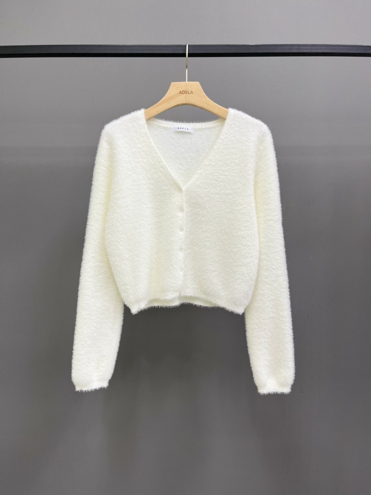 Soft Cloud Fuzzy V-Neck Cardigan