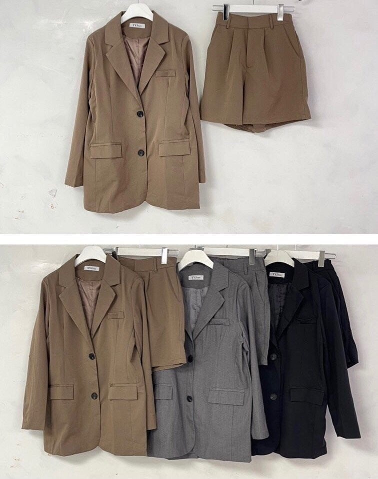 Urban Tailored Blazer & Shorts Set