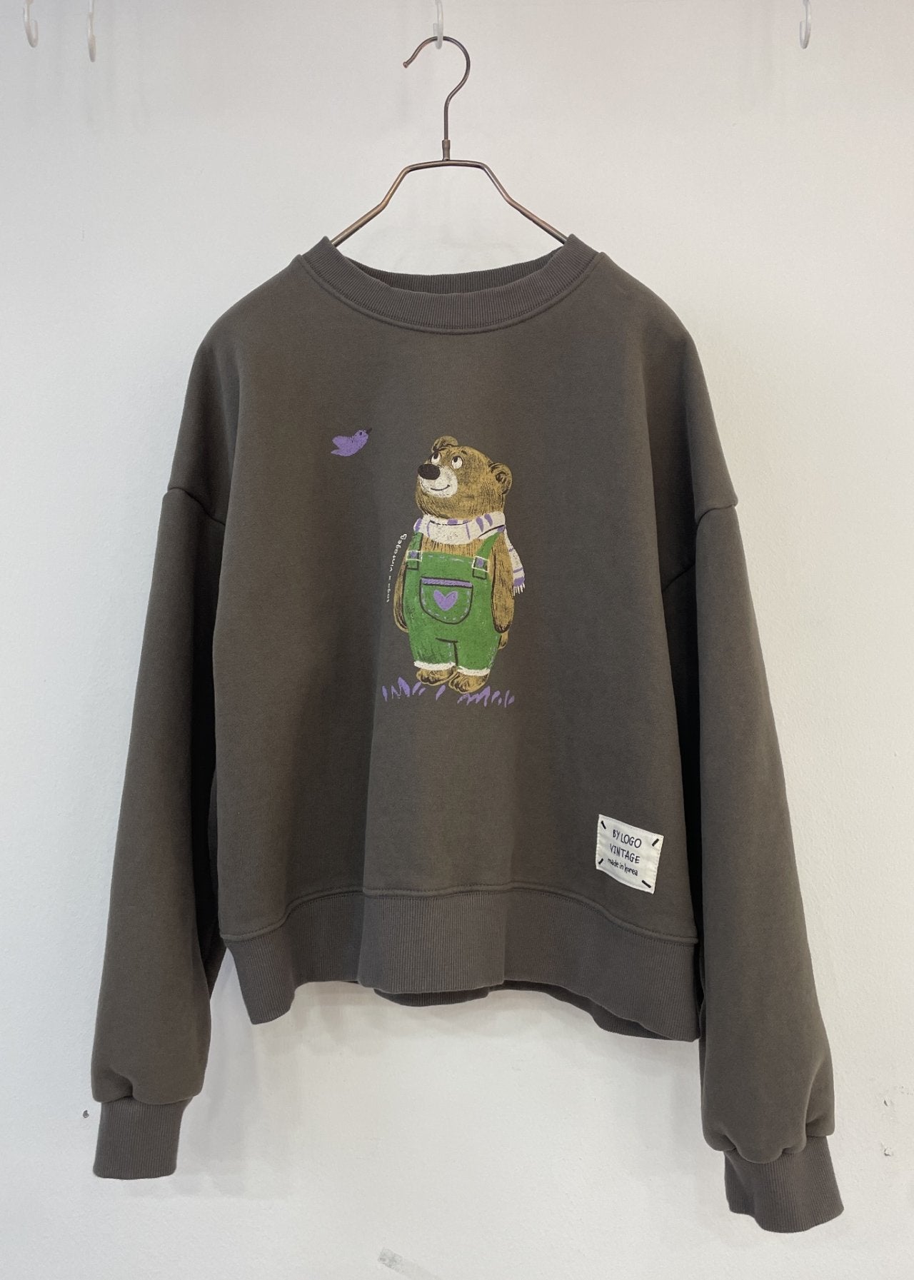 Vintage Bear Crewneck Sweatshirt – Made in Korea