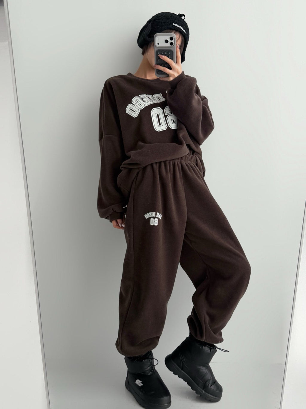 San Diego 60 Cozy Fleece Sweat Set Made in Korea