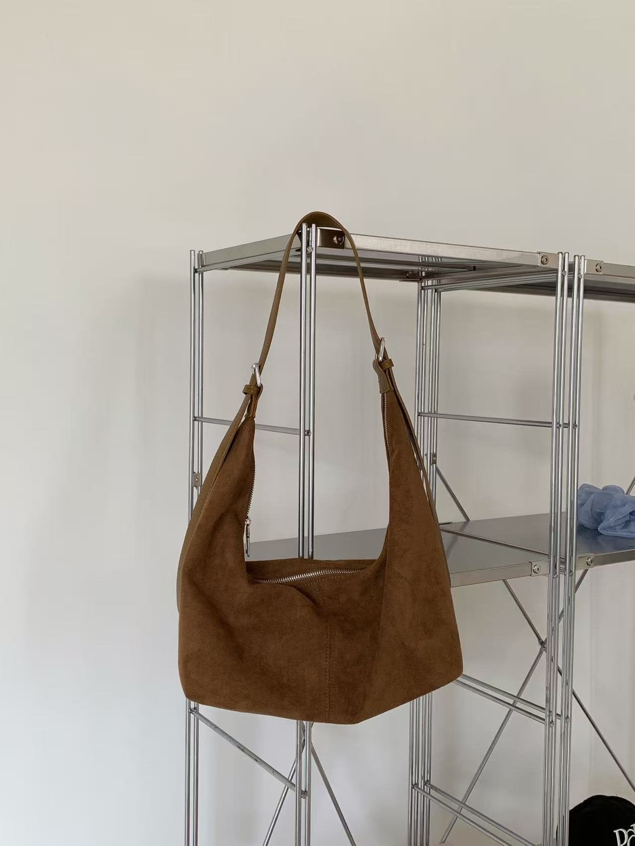 Rachel Soft Suede Daily Hobo Bag