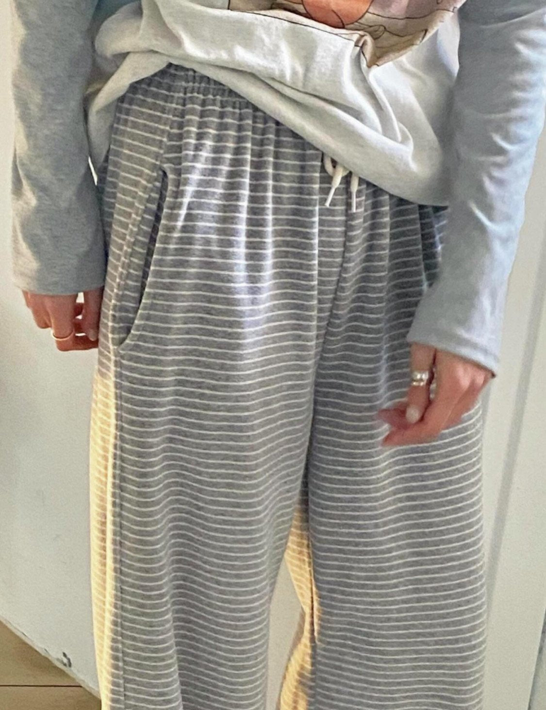 Velvet Stripe Cozy Lounge Pants
