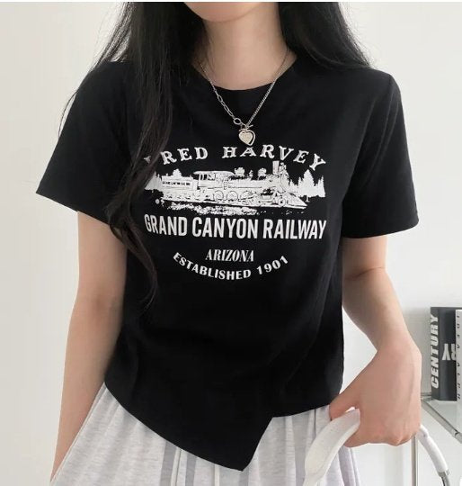 Grand Canyon Vintage Graphic Tee Made in Korea - Luckyplanetusa