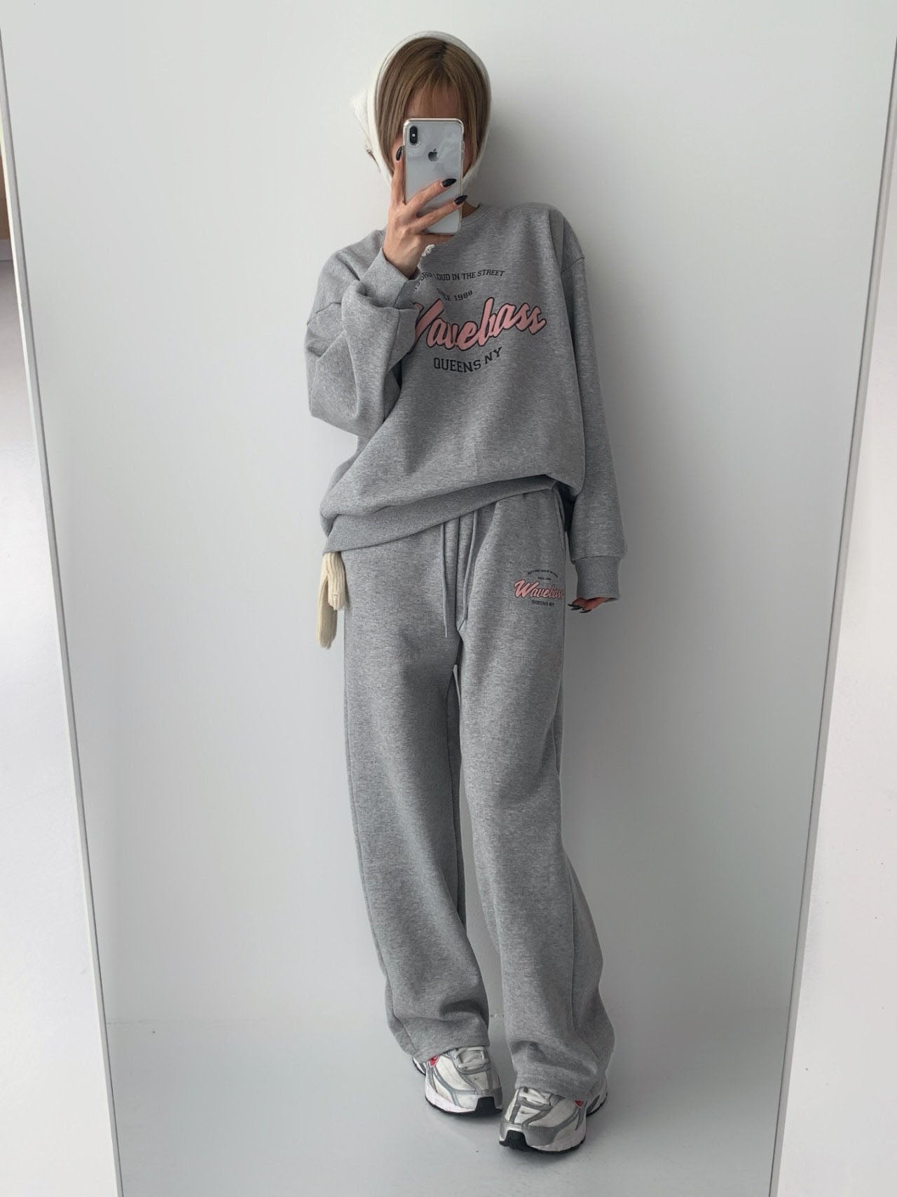 Wavebass Fleece-Lined Sweat Set – Top & Bottom (Unisex Fit) Cozy Daily Loungewear Set