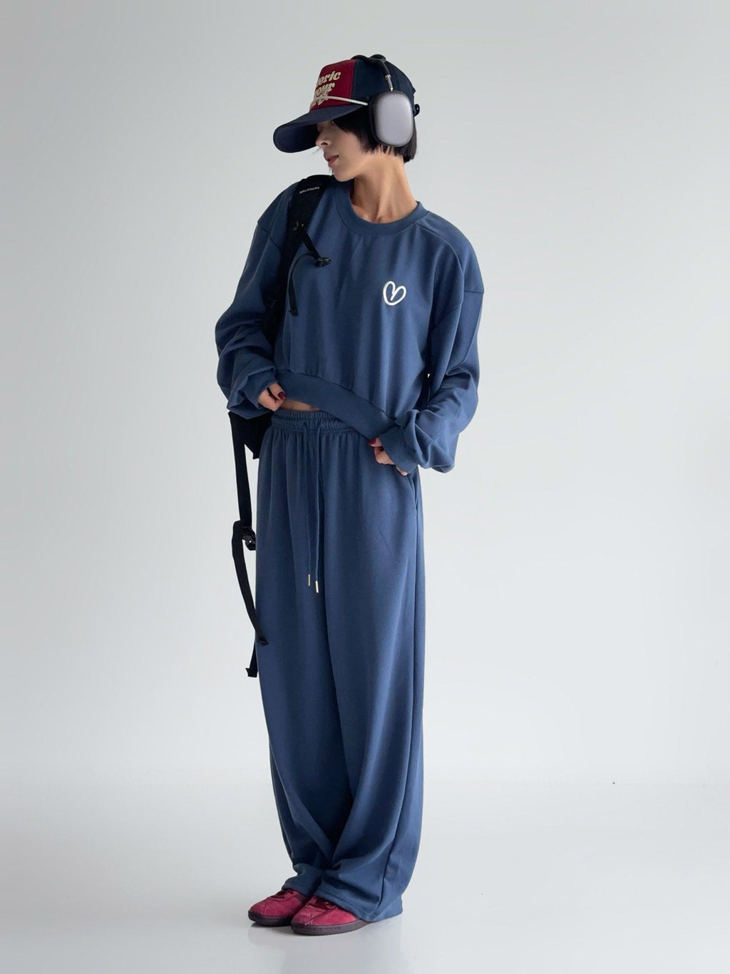 Ultra Soft Relax Fit Daily Training Set Loose Crop length