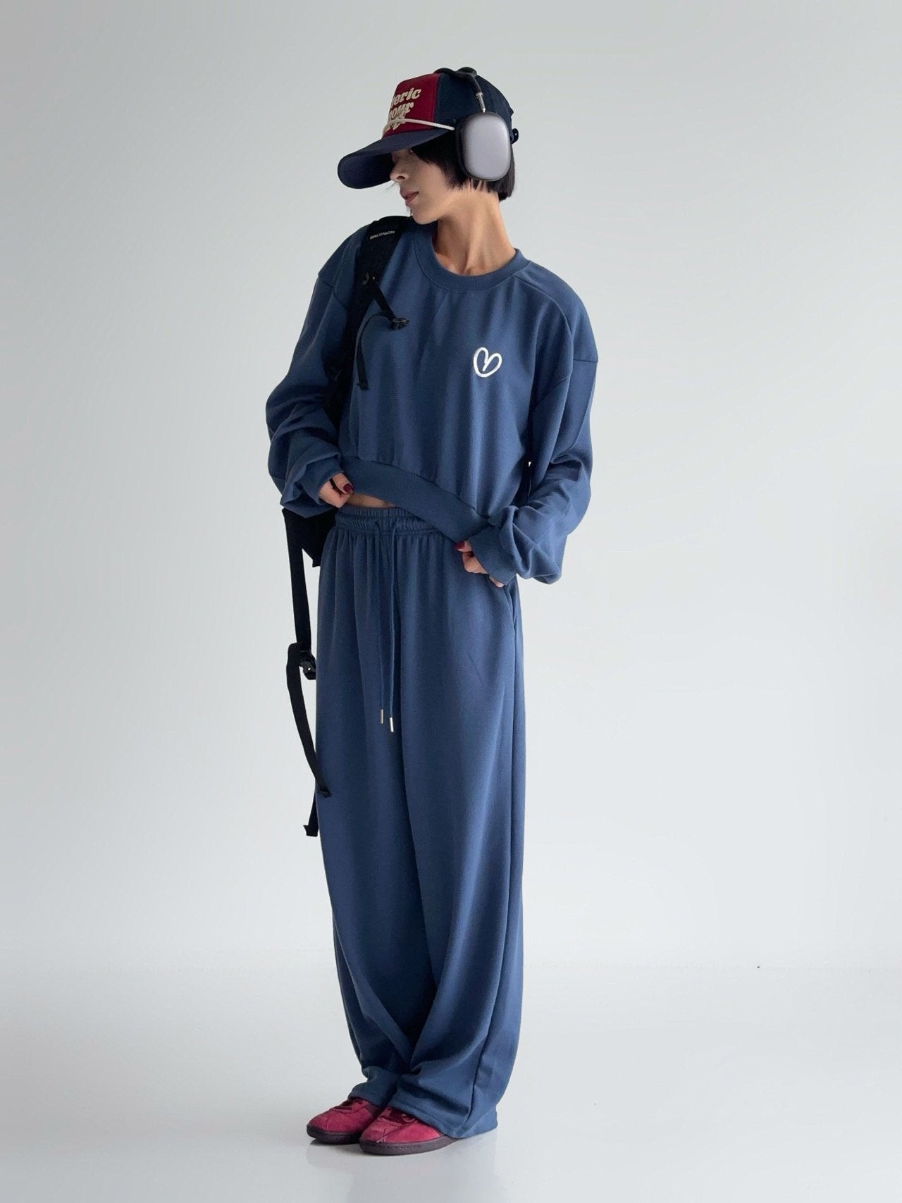 Ultra Soft Relax Fit Daily Training Set Loose Crop length