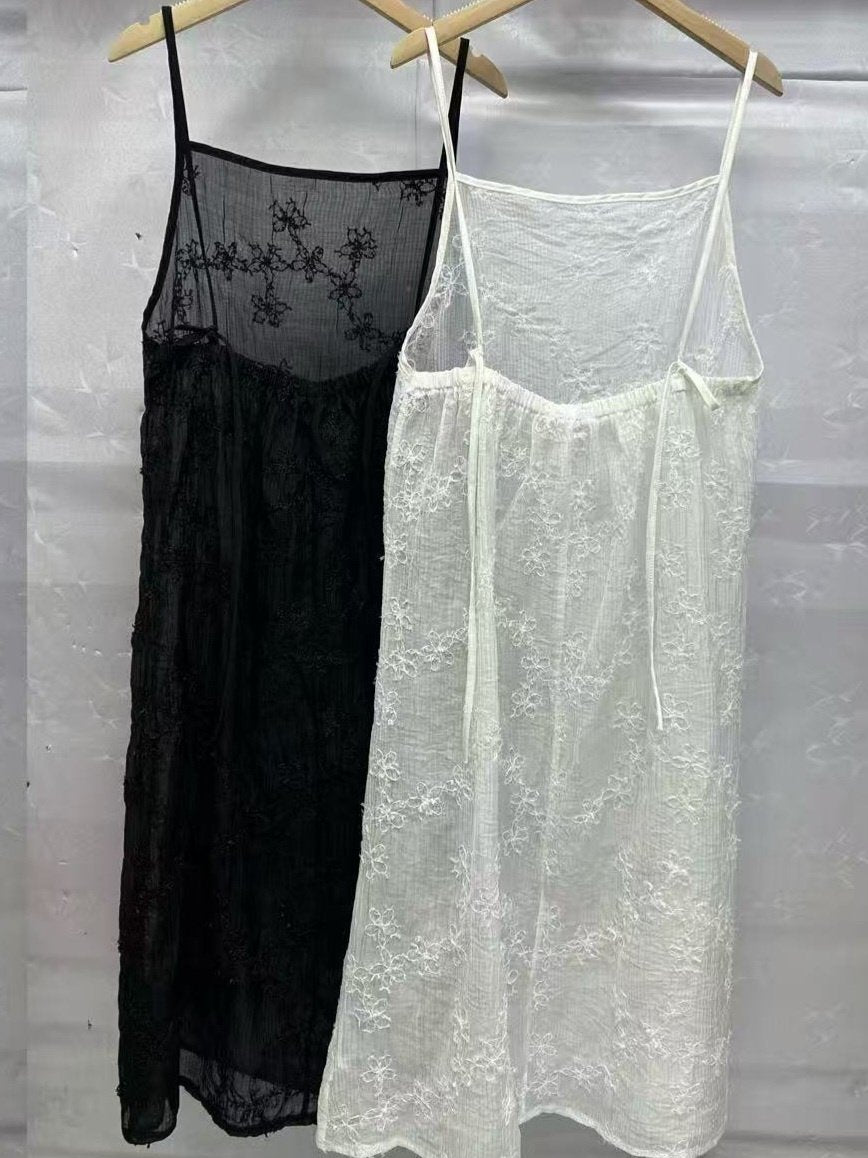 Ethereal Lace Layered Slip Dress - Luckyplanetusa