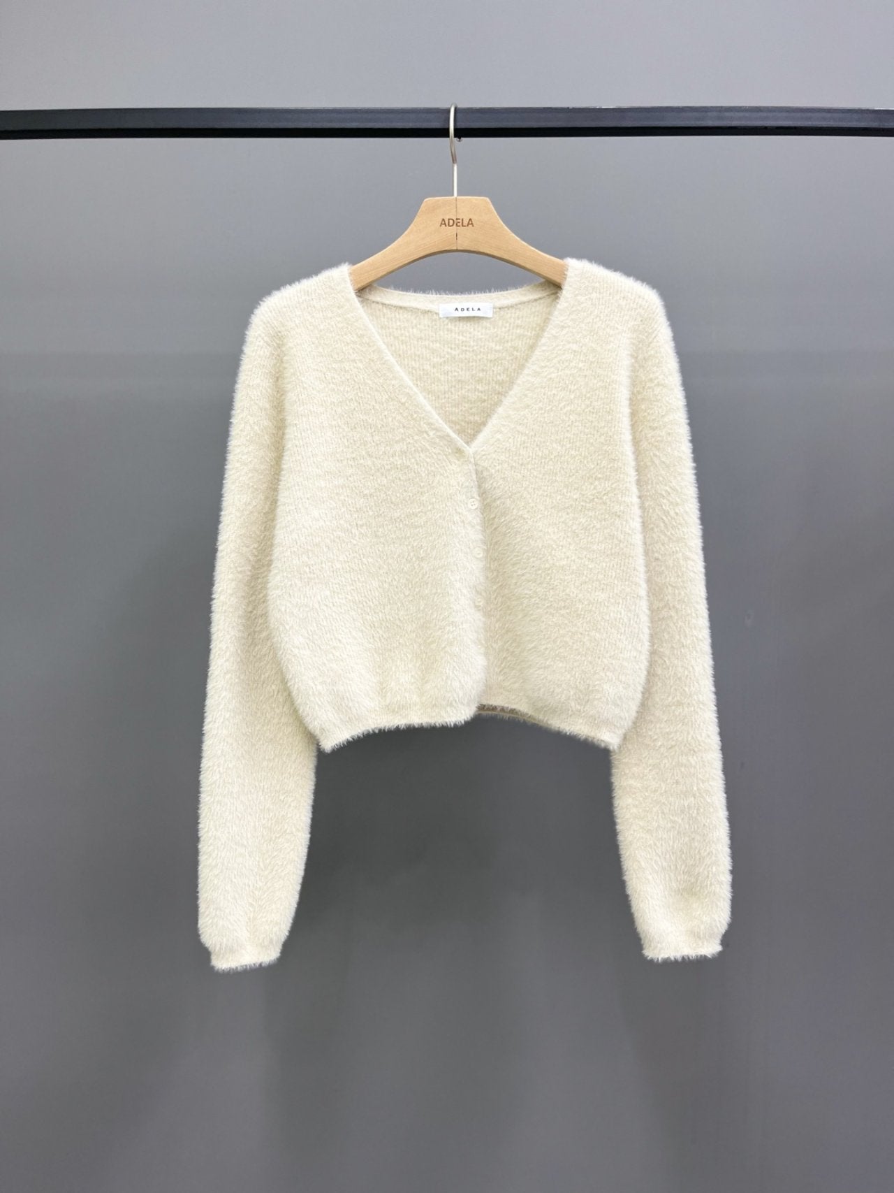 Soft Cloud Fuzzy V-Neck Cardigan