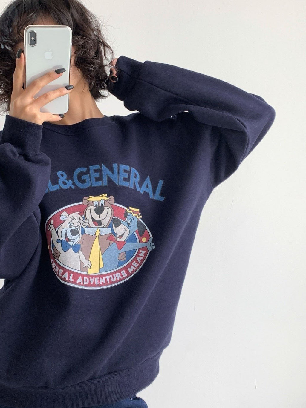 Mill & General Retro Cartoon Sweatshirt – Oversized Fit