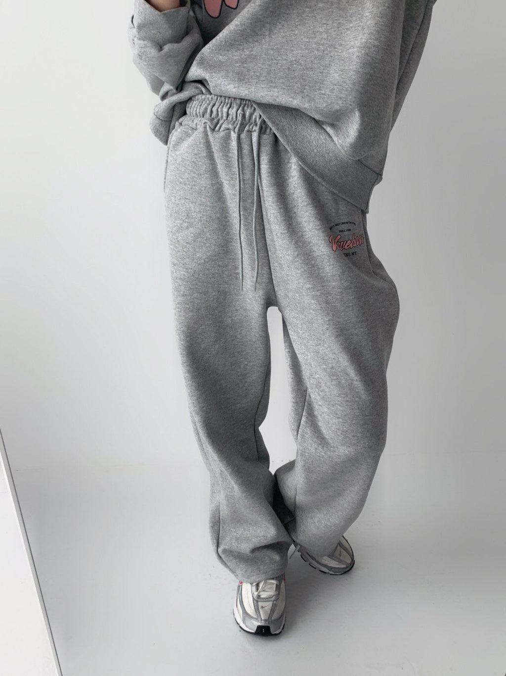 Wavebass Fleece-Lined Sweat Set – Top & Bottom (Unisex Fit) Cozy Daily Loungewear Set