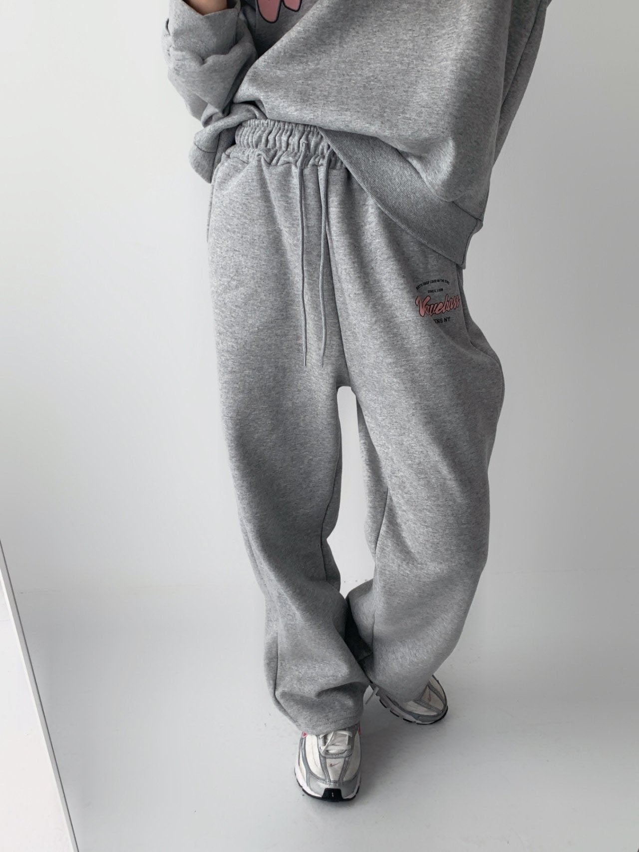Wavebass Fleece-Lined Sweat Set – Top & Bottom (Unisex Fit) Cozy Daily Loungewear Set