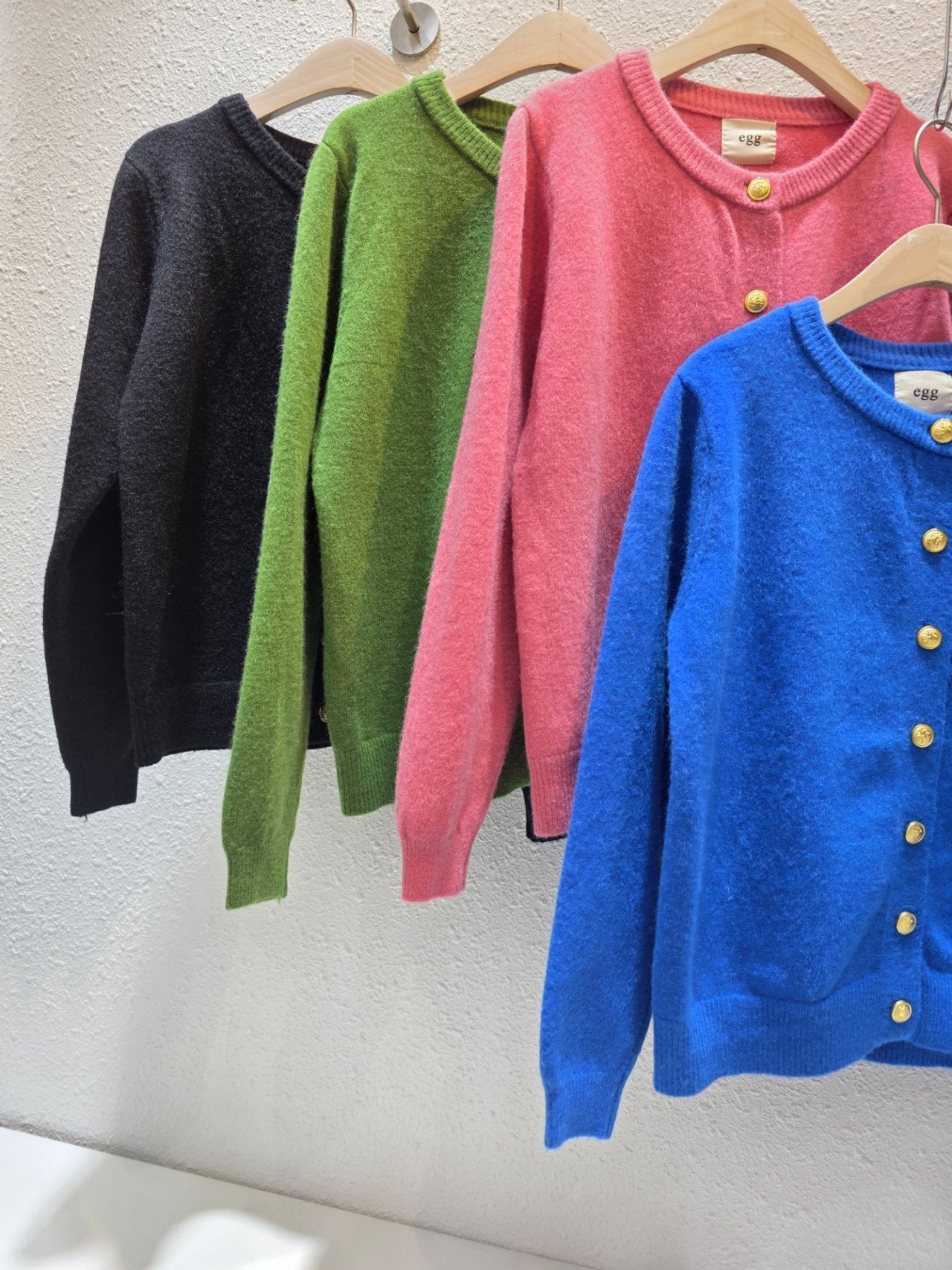Cindy Gold Button Soft Knit Cardigan Free Size