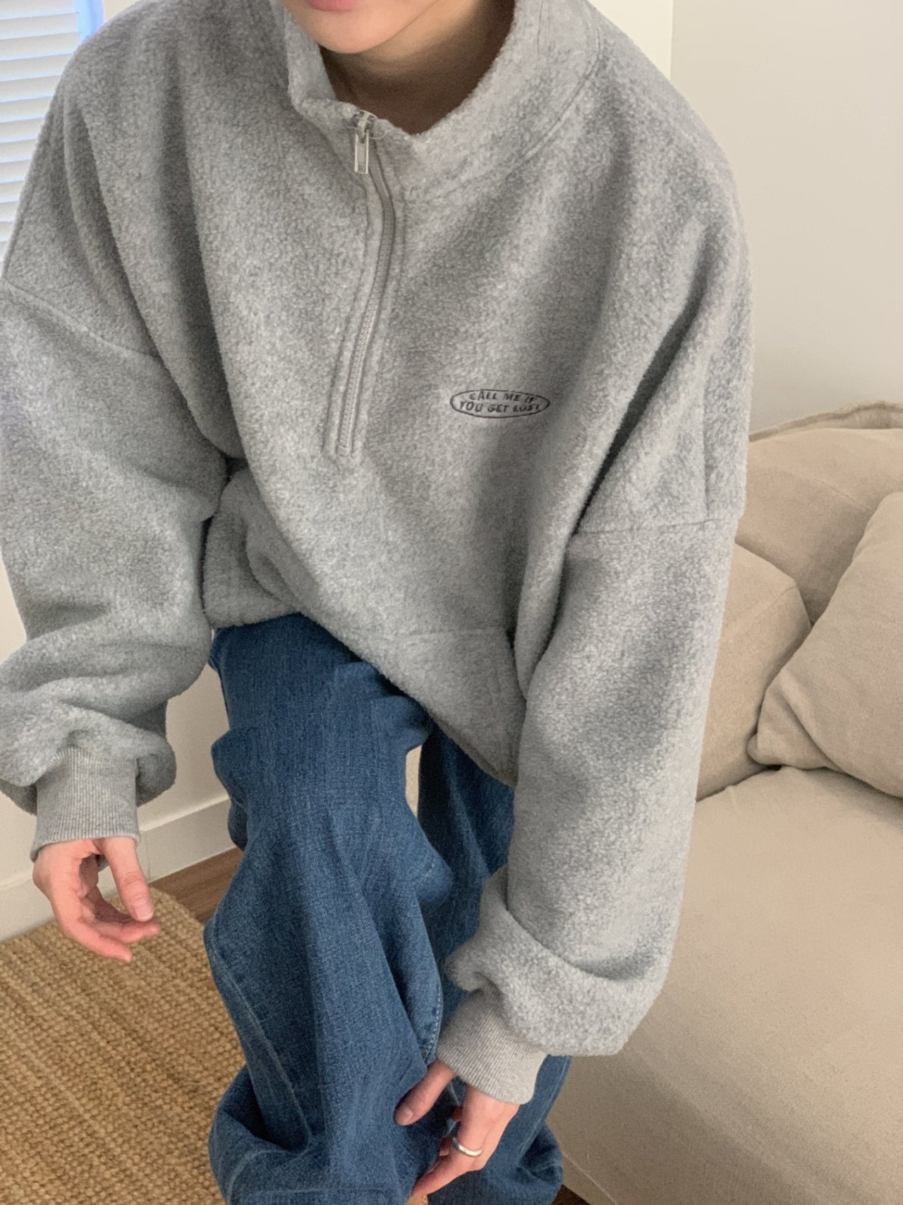 Call Me Half-Zip Fleece Pullover