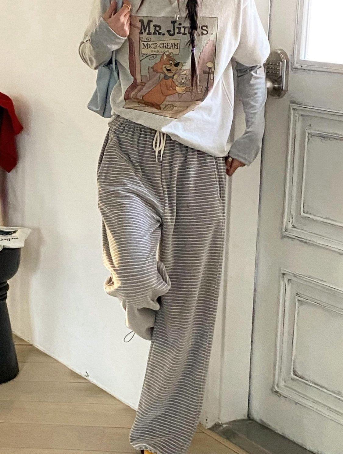 Velvet Stripe Cozy Lounge Pants