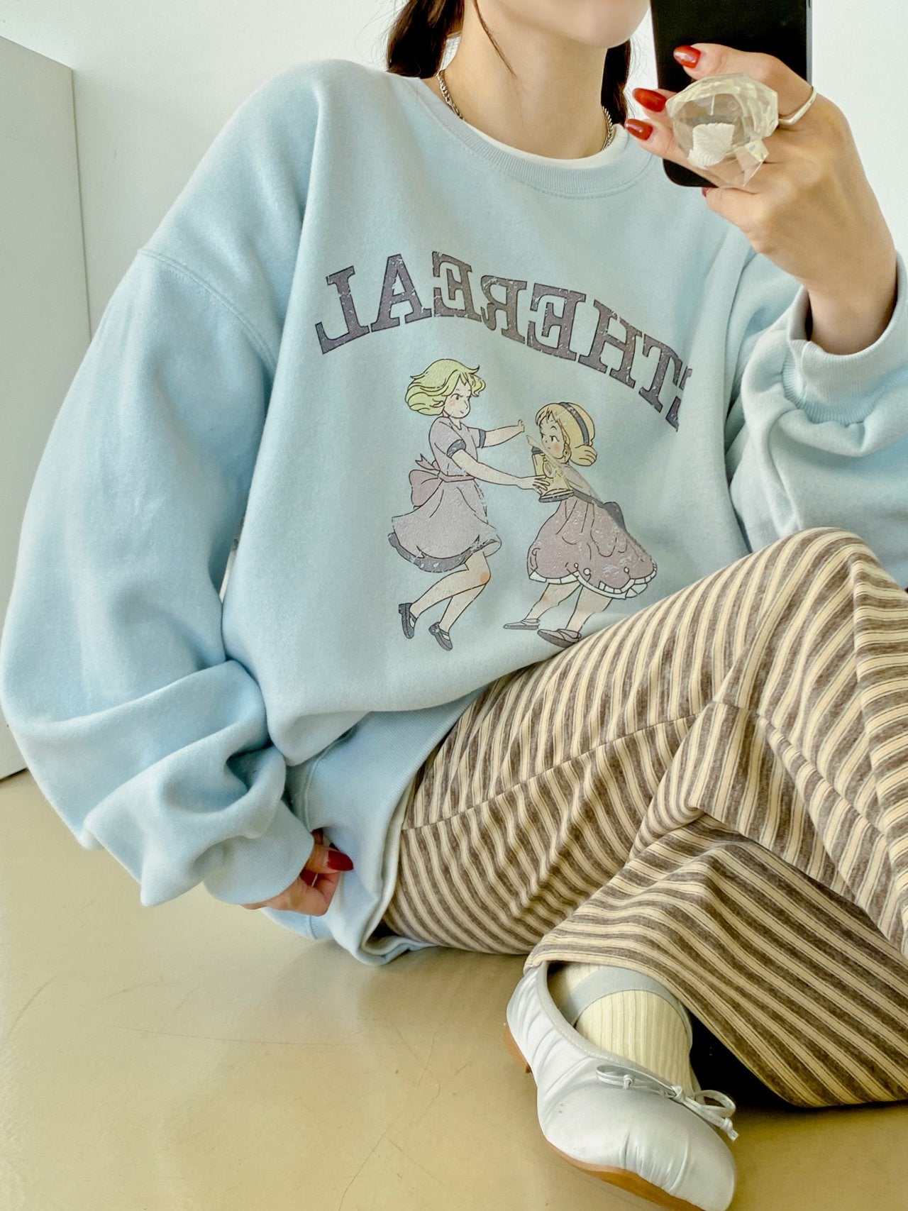 Ethereal Dancing Girls Vintage Sweatshirt