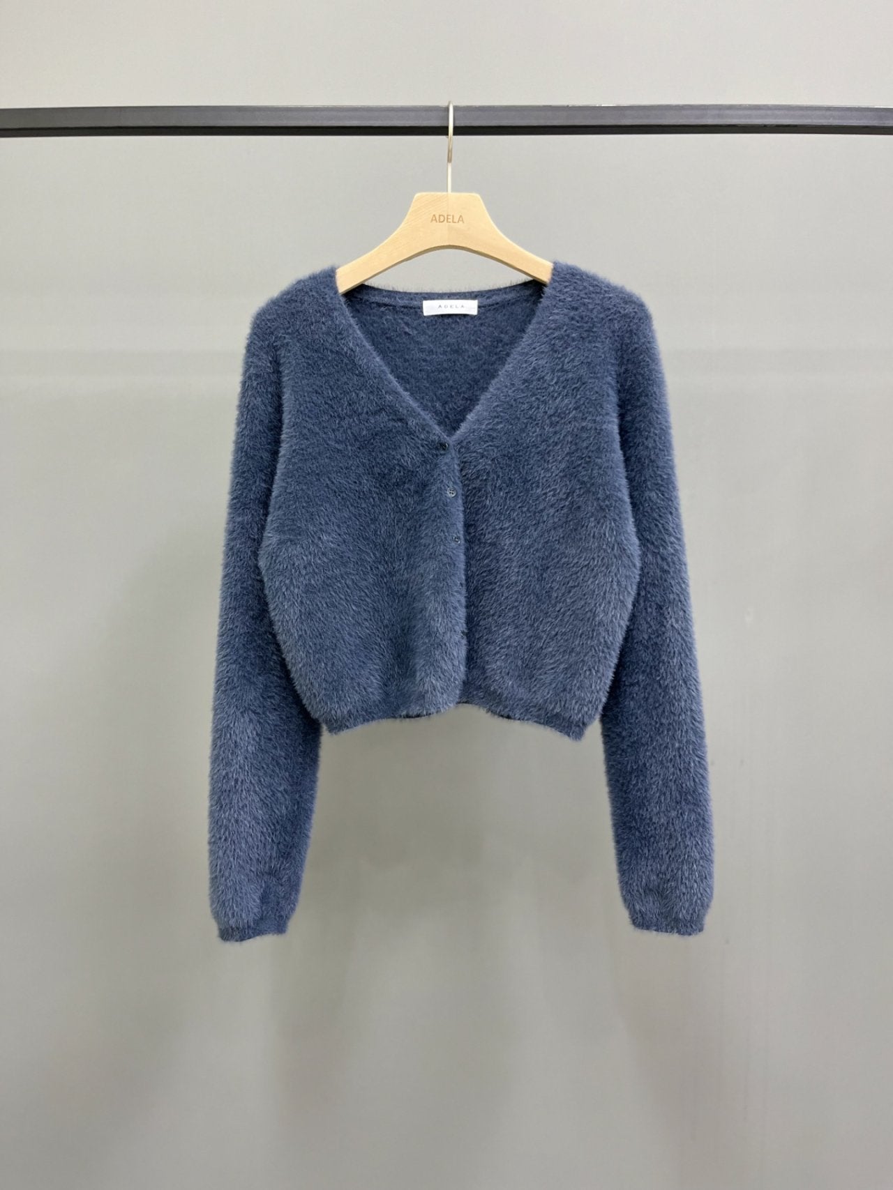 Soft Cloud Fuzzy V-Neck Cardigan