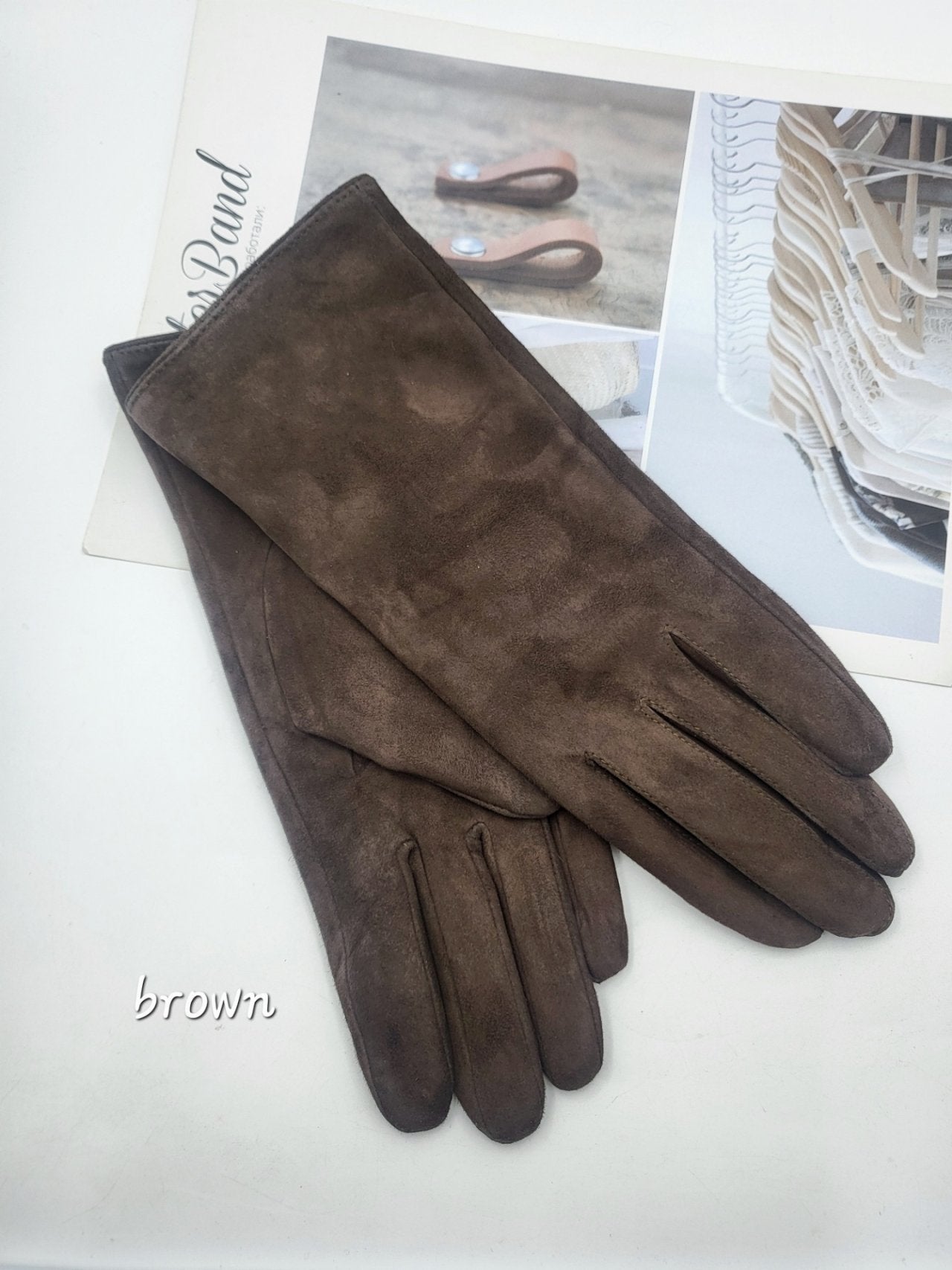 100% Sheepskin Long Gloves – Made in Korea
