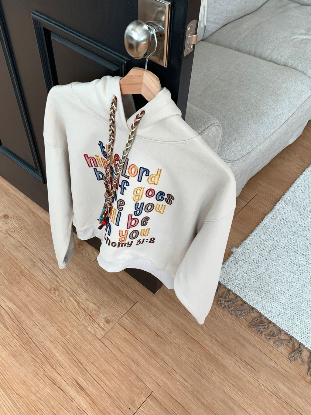 Comfort Blessing Embroidered Hoodie - Luckyplanetusa