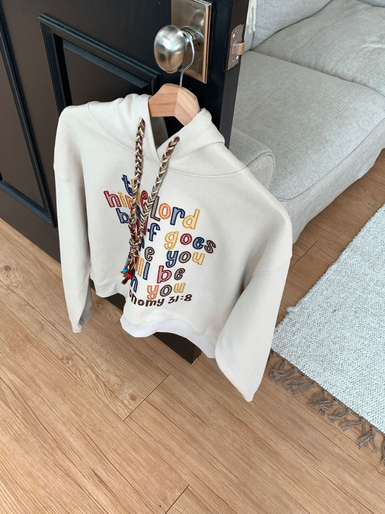 Comfort Blessing Embroidered Hoodie - Luckyplanetusa