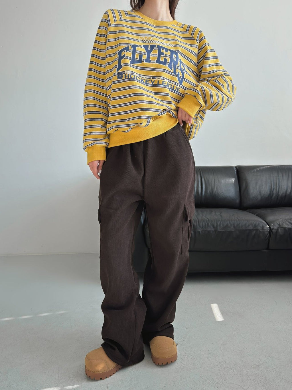 Philly Flyers Striped Cotton Sweatshirt