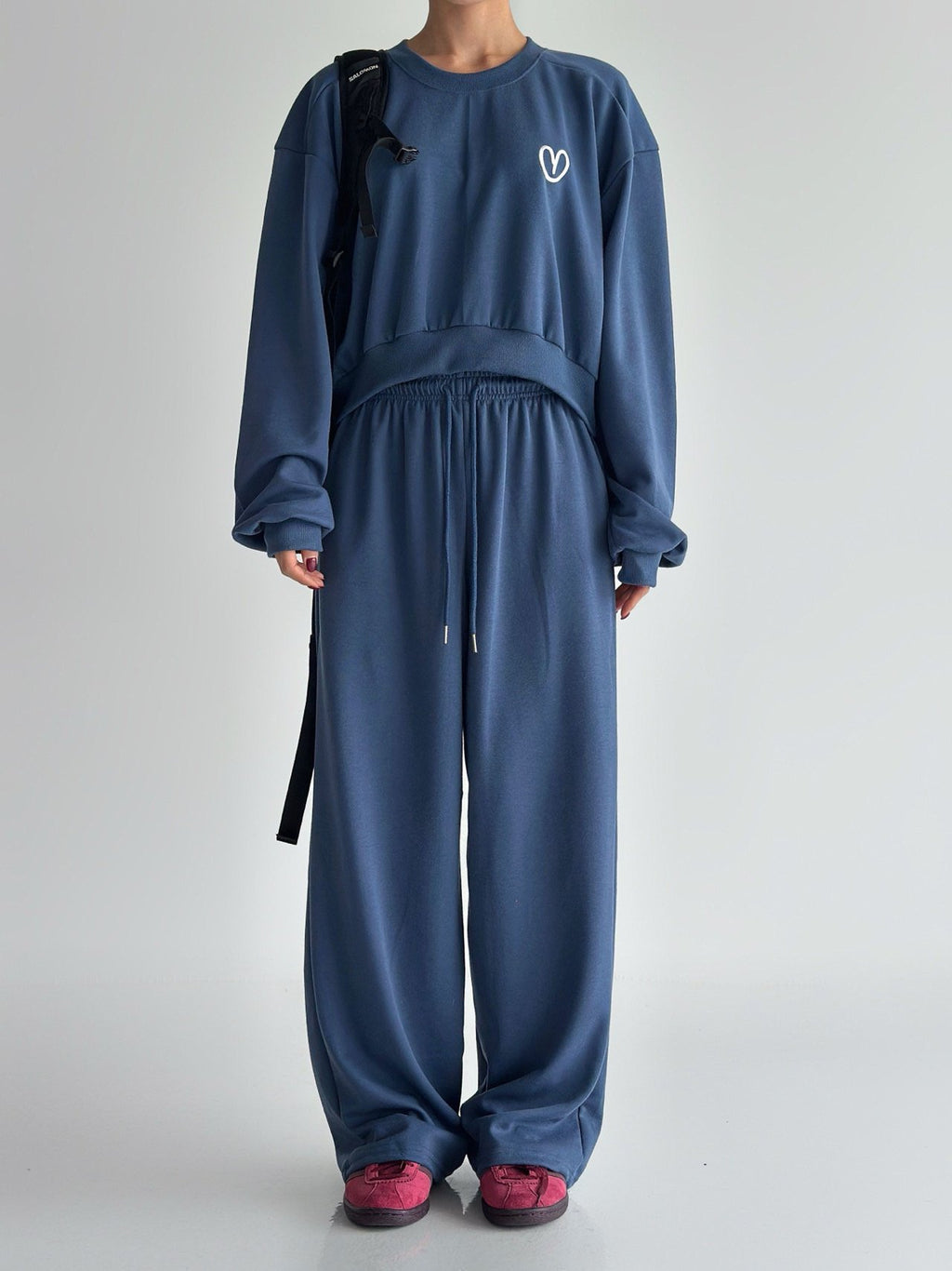 Ultra Soft Relax Fit Daily Training Set Loose Crop length