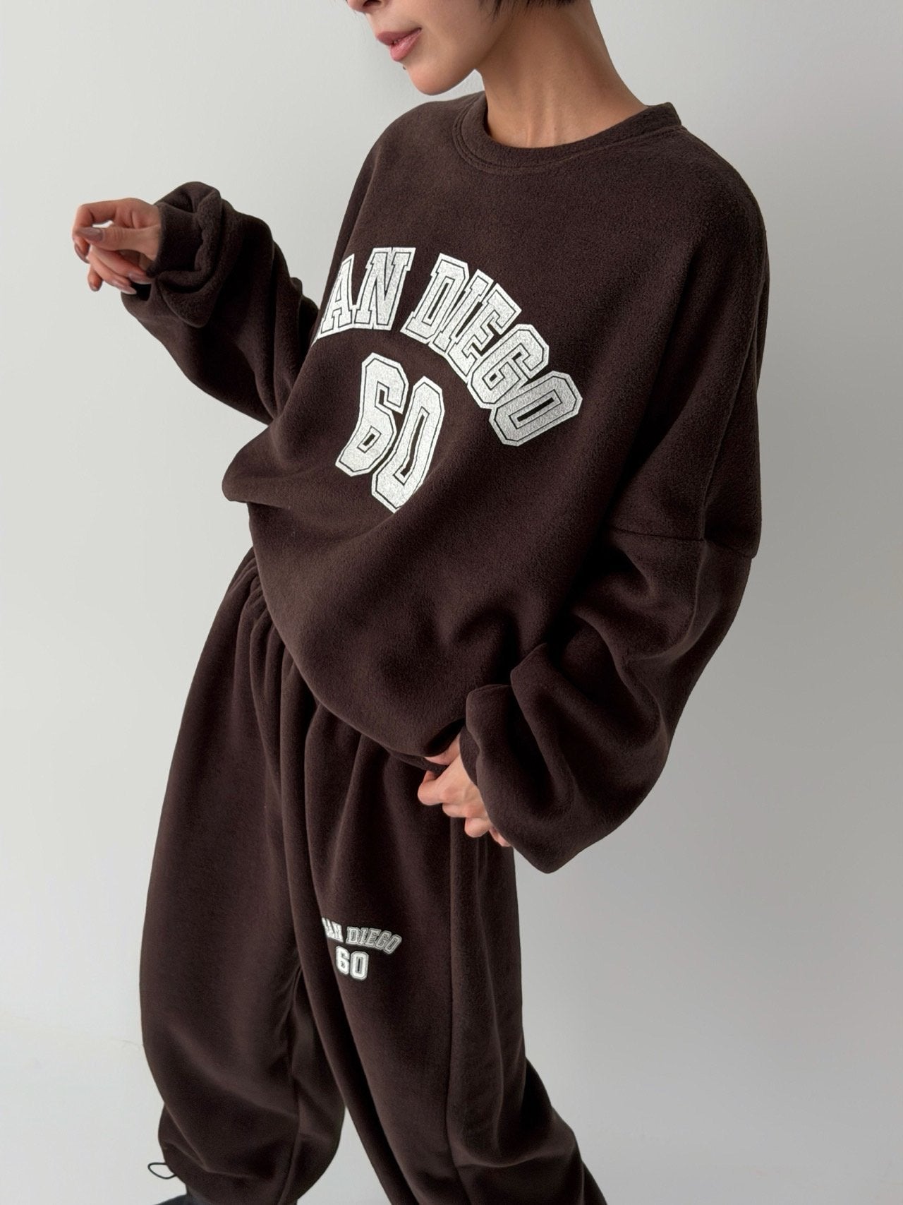 San Diego 60 Cozy Fleece Sweat Set Made in Korea