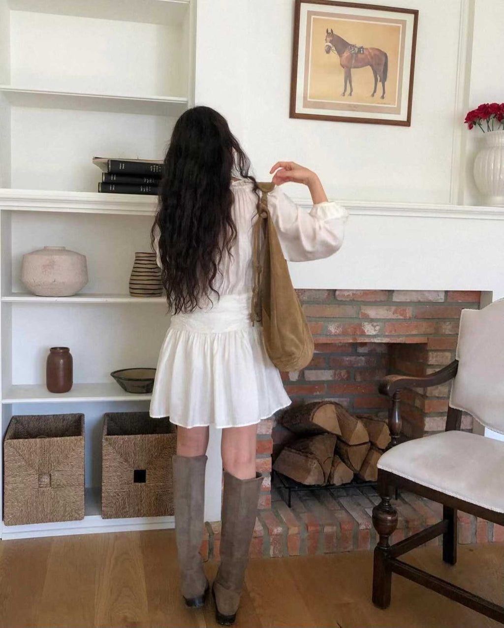Soft Muse Smocked Mini Dress - Luckyplanetusa