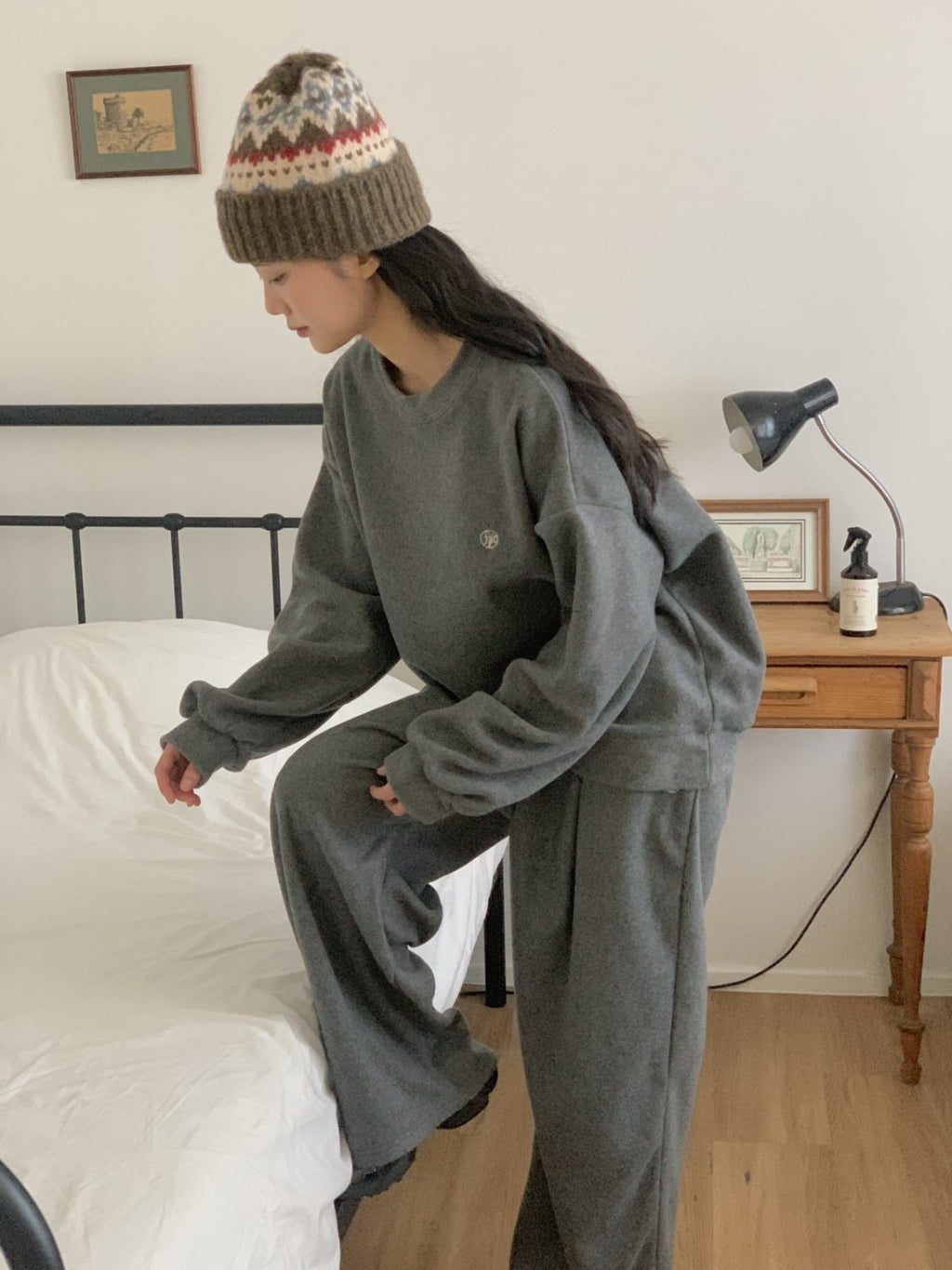 Soft Fleece Everyday top and bottom Set lounge wear