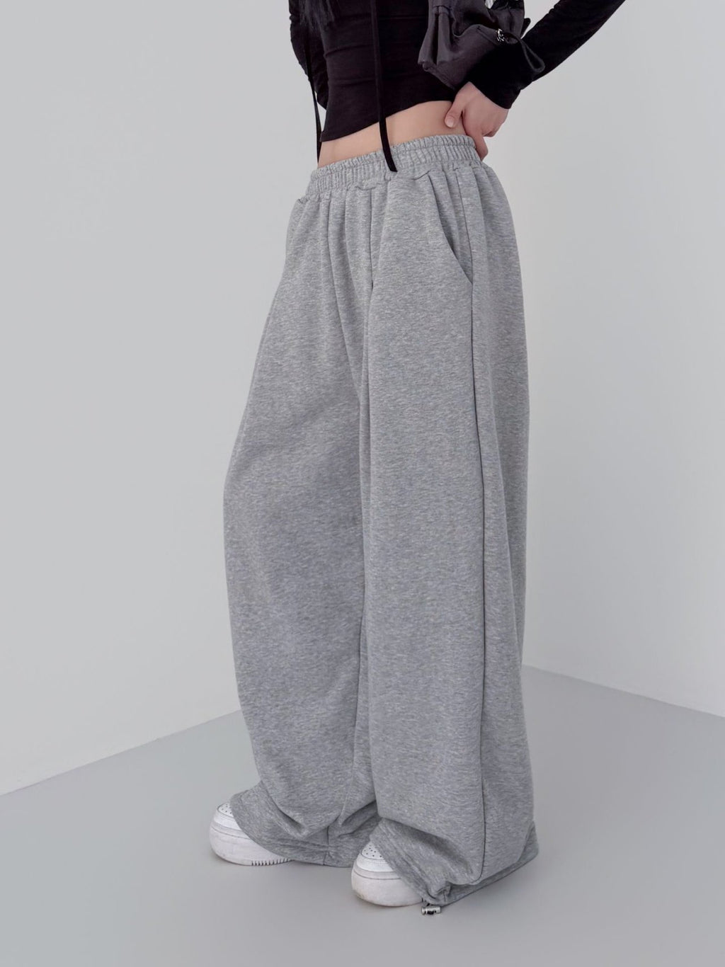 Soft Ease Wide Leg Cotton Pants Made in Korea