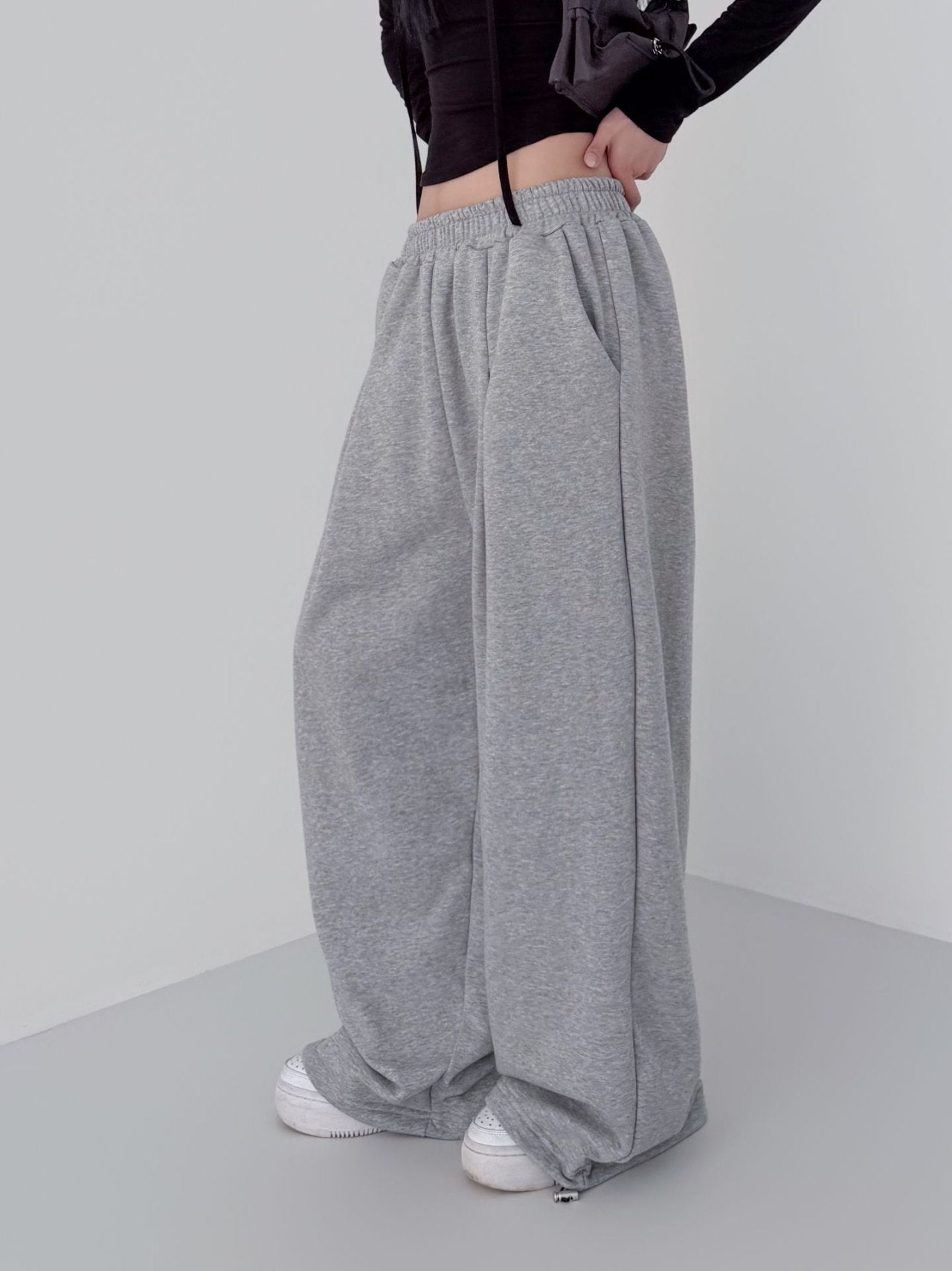 Soft Ease Wide Leg Cotton Pants Made in Korea