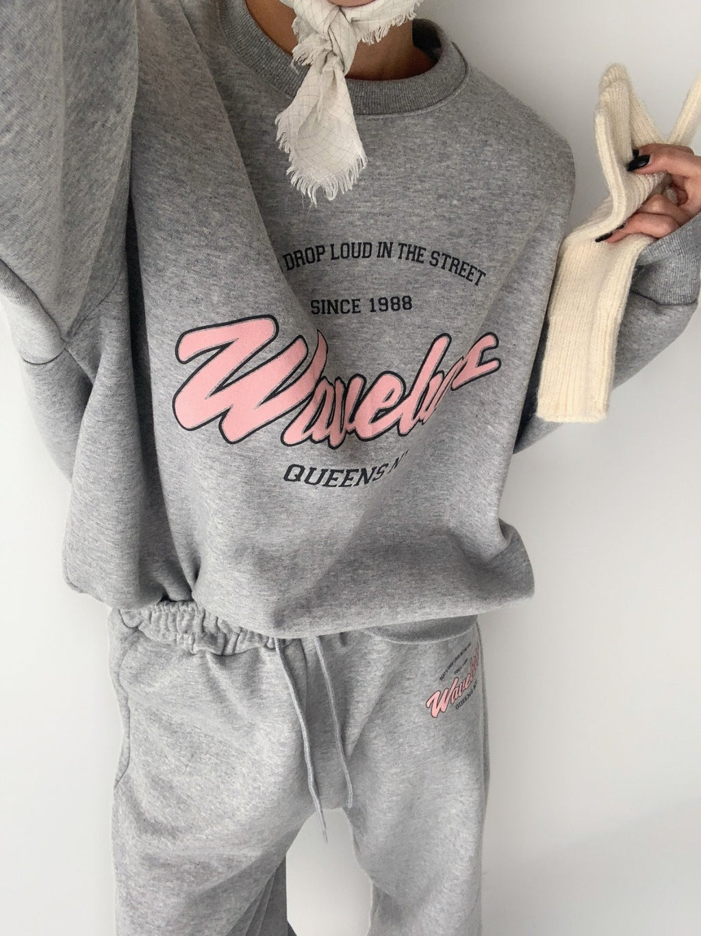 Wavebass Fleece-Lined Sweat Set – Top & Bottom (Unisex Fit) Cozy Daily Loungewear Set