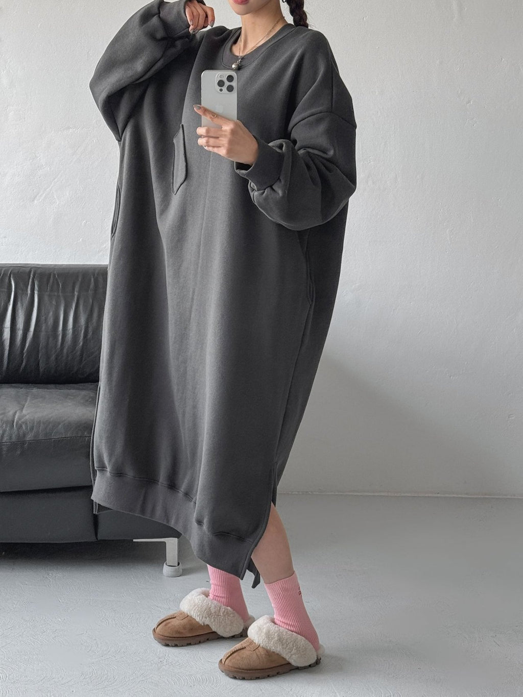 Cozy Long Fleece Ops — Made in Korea