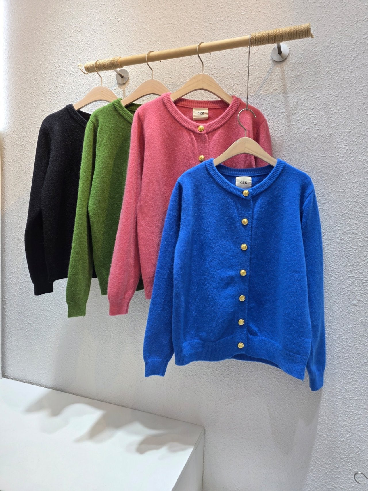 Cindy Gold Button Soft Knit Cardigan Free Size