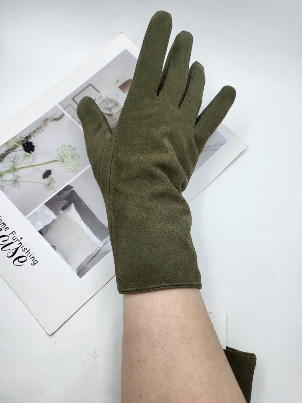 100% Sheepskin Long Gloves – Made in Korea – Little Light