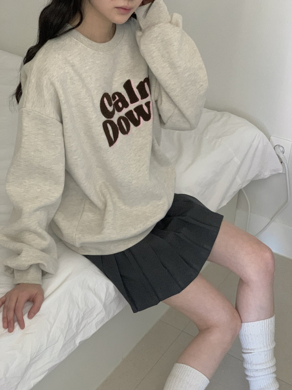 Calm Down Fleece-Lined Sweatshirt