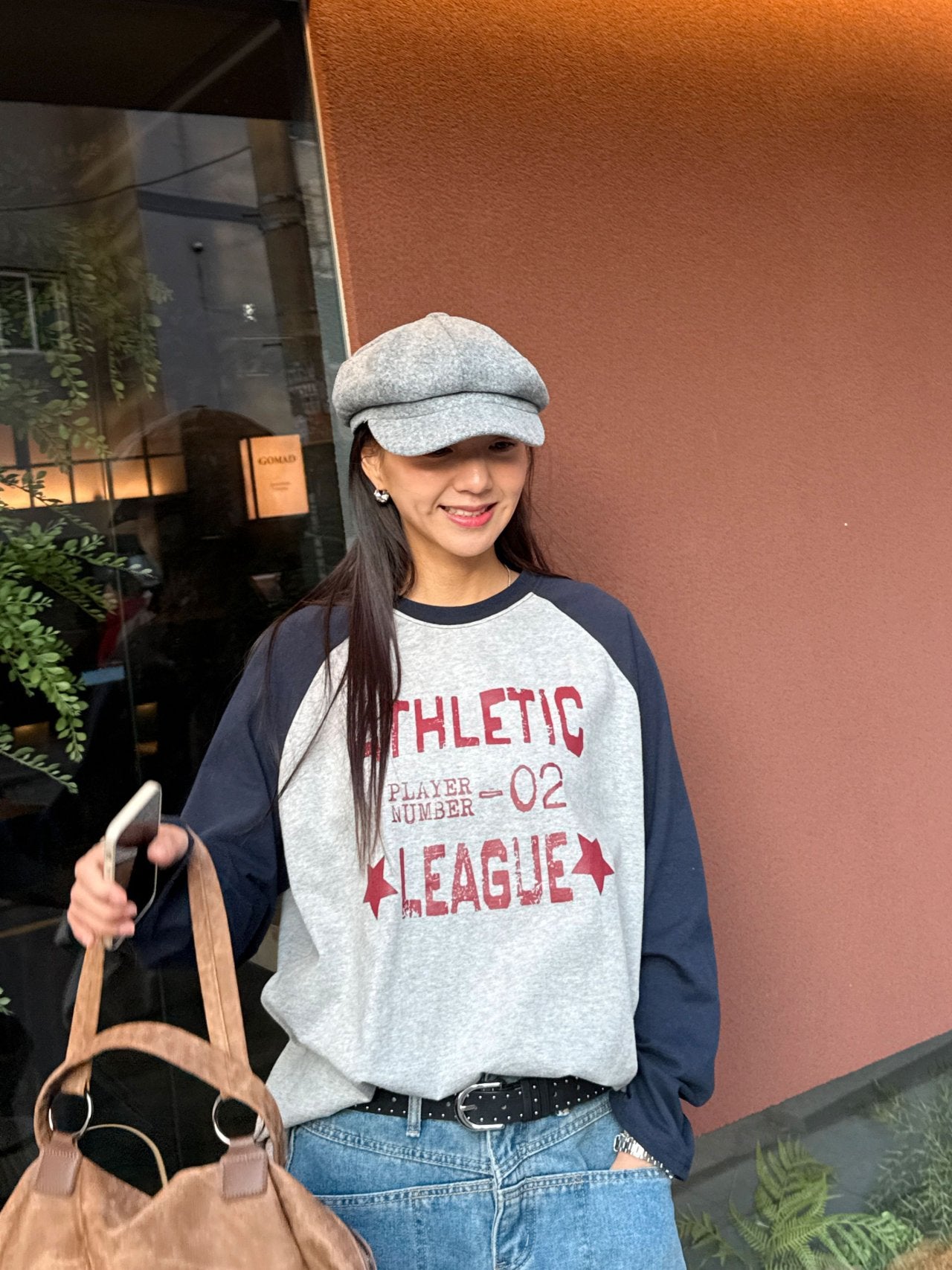 Vintage Athletic Raglan Long Sleeve Tee