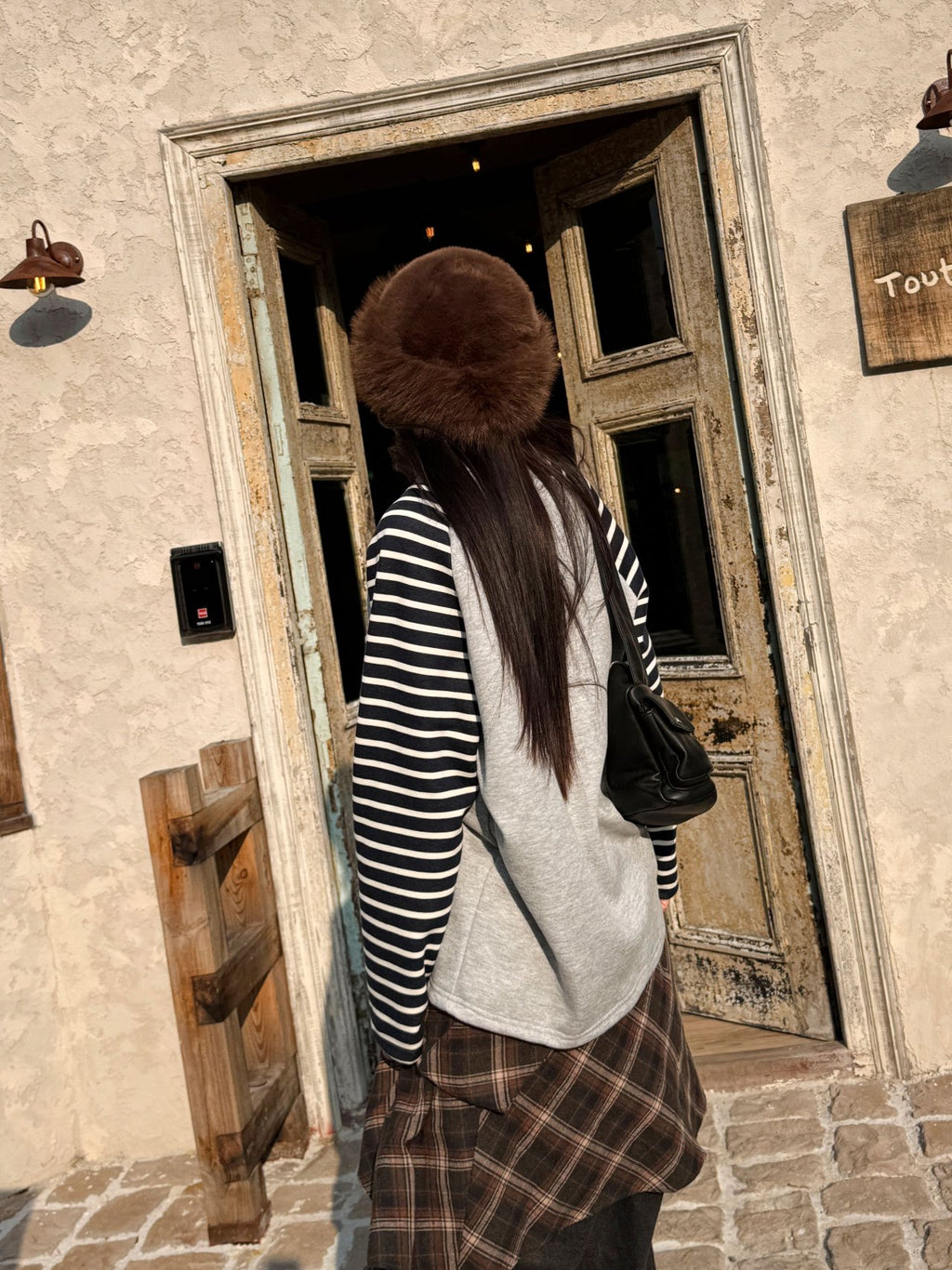 Vintage Stripe Raglan Sweatshirt