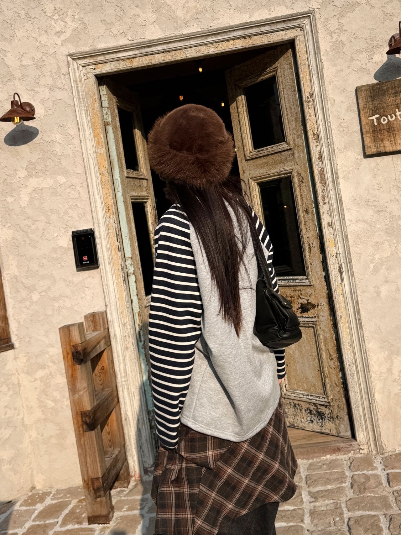 Vintage Stripe Raglan Sweatshirt